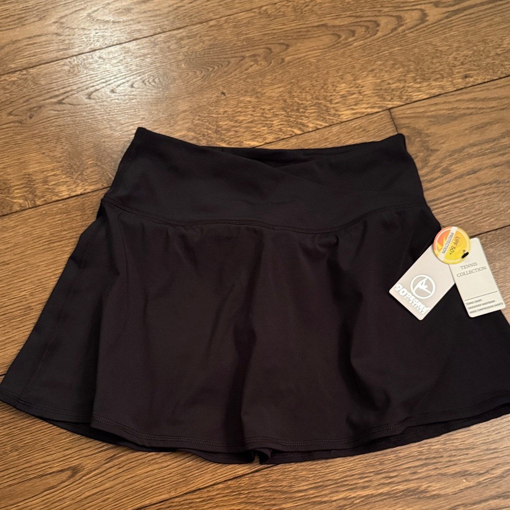 90 Degree By Reflex Black Tennis Skirt